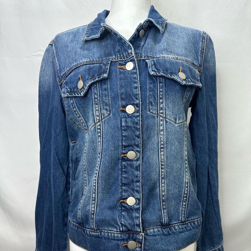 Prosperity Distressed Blue Denim Jacket Size XL - Picture 2 of 10